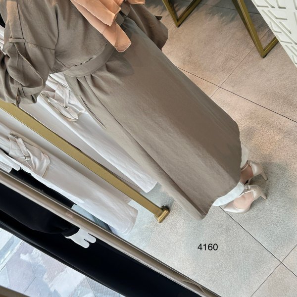 4160 Bel Bağlamalı Trenç - Görsel 12