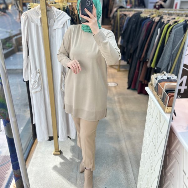 0101 Soğuk İplik Triko Tunik - Görsel 5