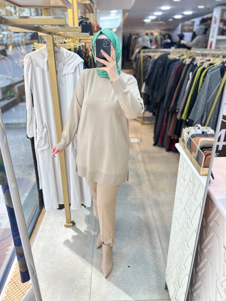 0101 Soğuk İplik Triko Tunik