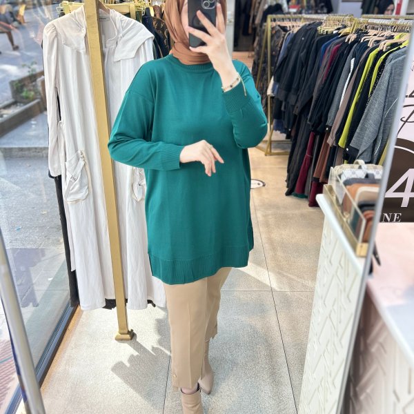 0101 Soğuk İplik Triko Tunik - Görsel 9