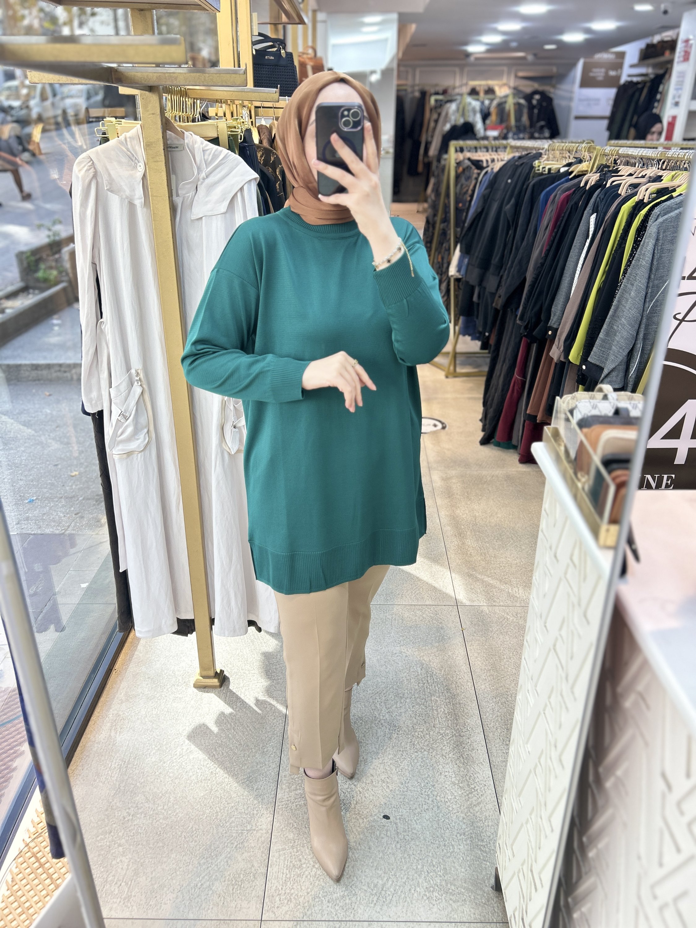 0101 Soğuk İplik Triko Tunik - Görsel 9