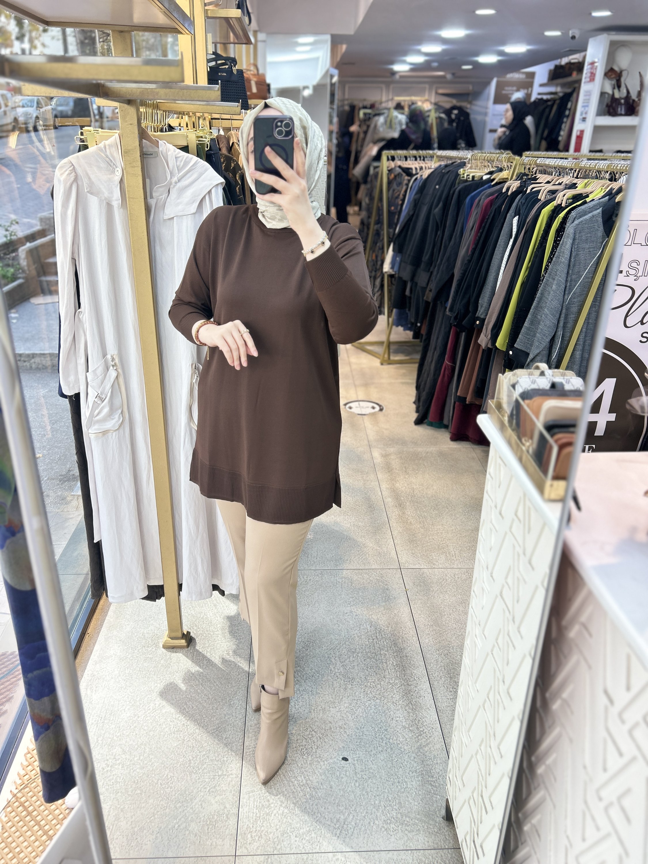 0101 Soğuk İplik Triko Tunik - Görsel 1