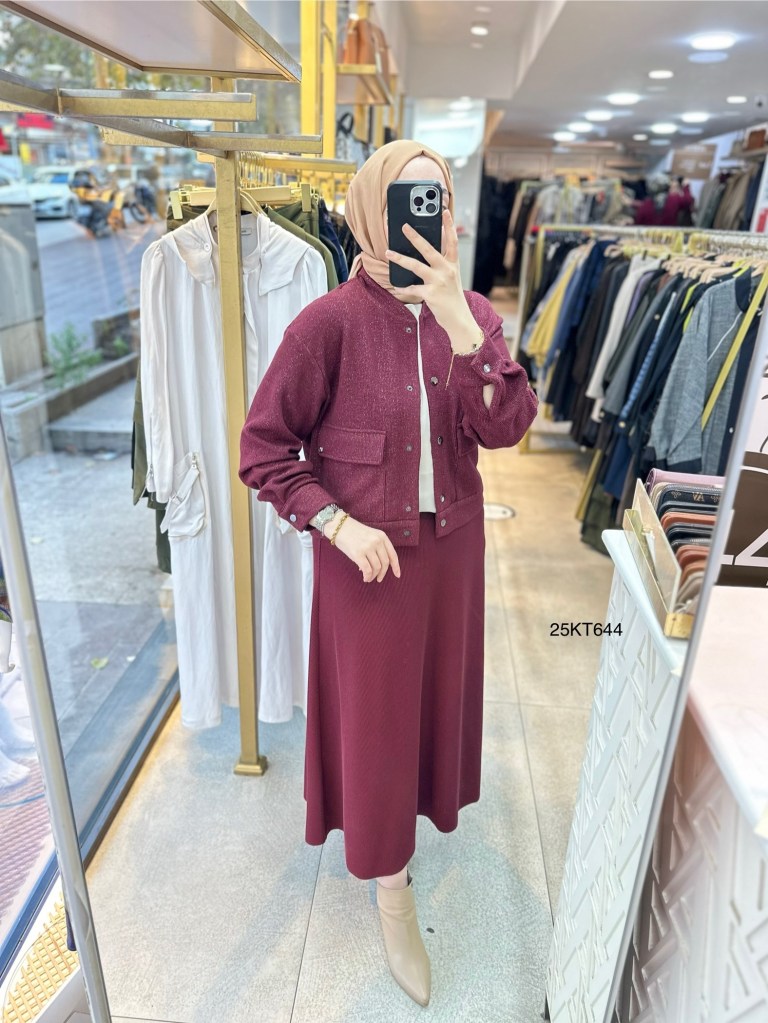 25KT644 Armine Trend Simli Triko Takım