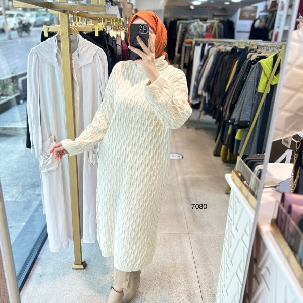 7080 Örme Triko Tunik - Görsel 18