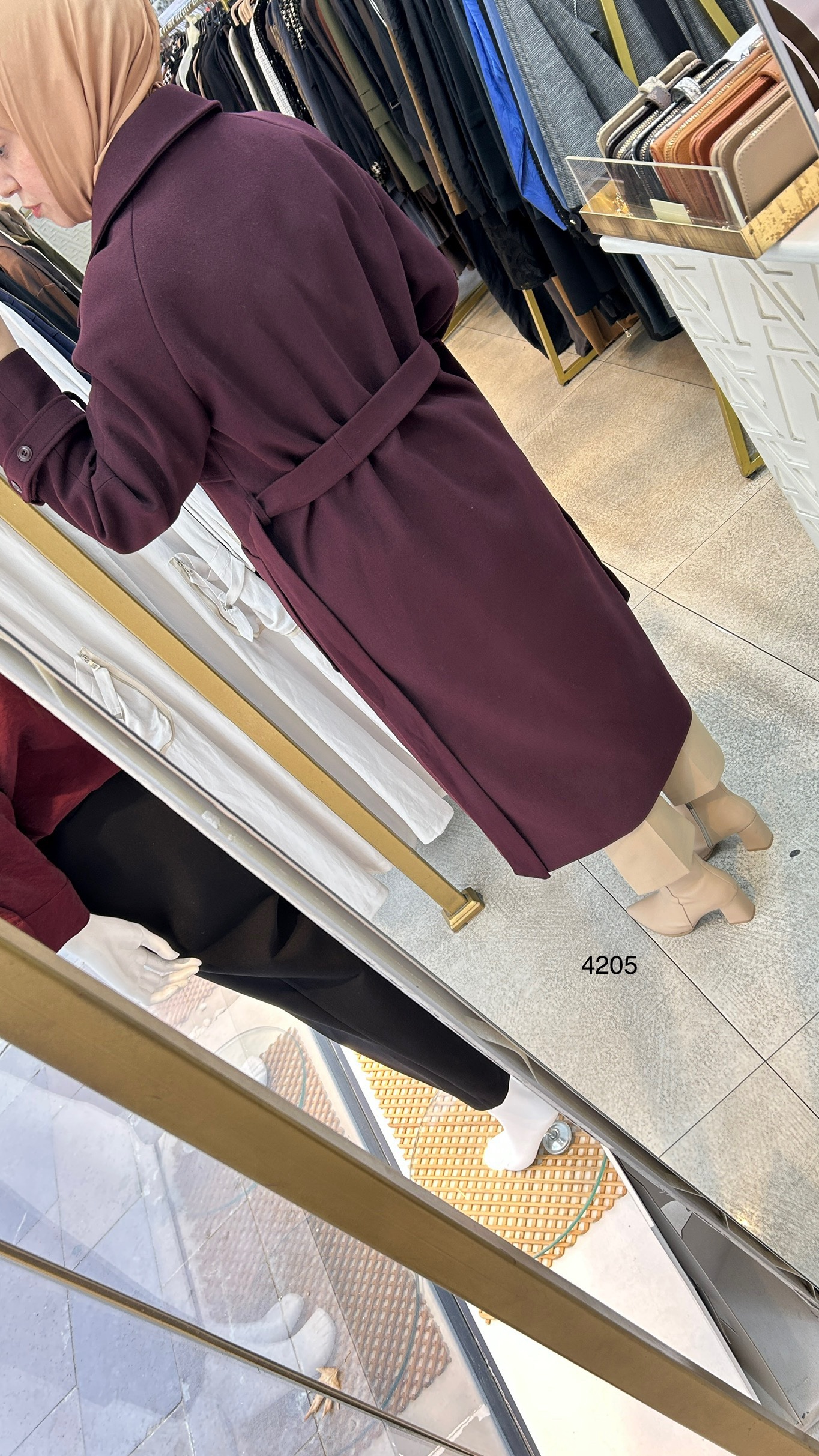 4205 Kaşe Kaban - Görsel 6