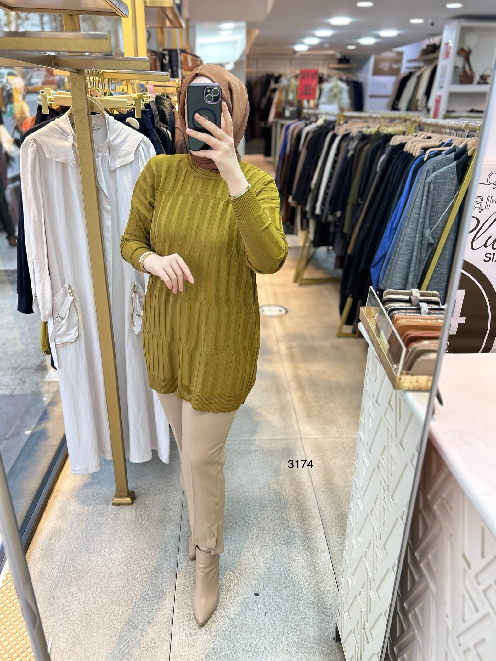 3174 Merserize Tunik - Görsel 19