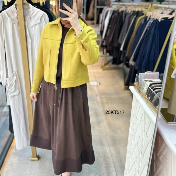Armine Trend 25KT517 İki Cepli Kaşe Ceket - Görsel 25