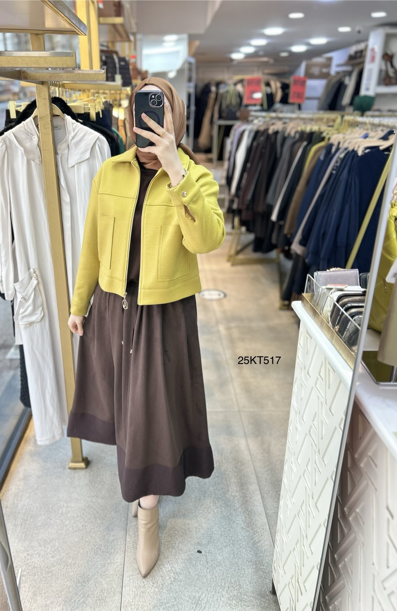 Armine Trend 25KT517 İki Cepli Kaşe Ceket - Görsel 25