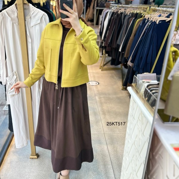 Armine Trend 25KT517 İki Cepli Kaşe Ceket - Görsel 22