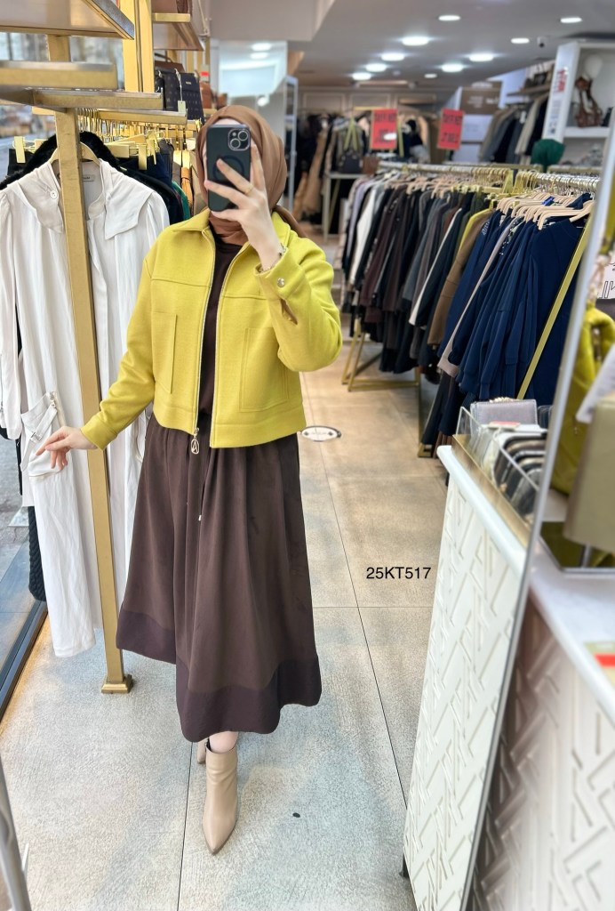 Armine Trend 25KT517 İki Cepli Kaşe Ceket