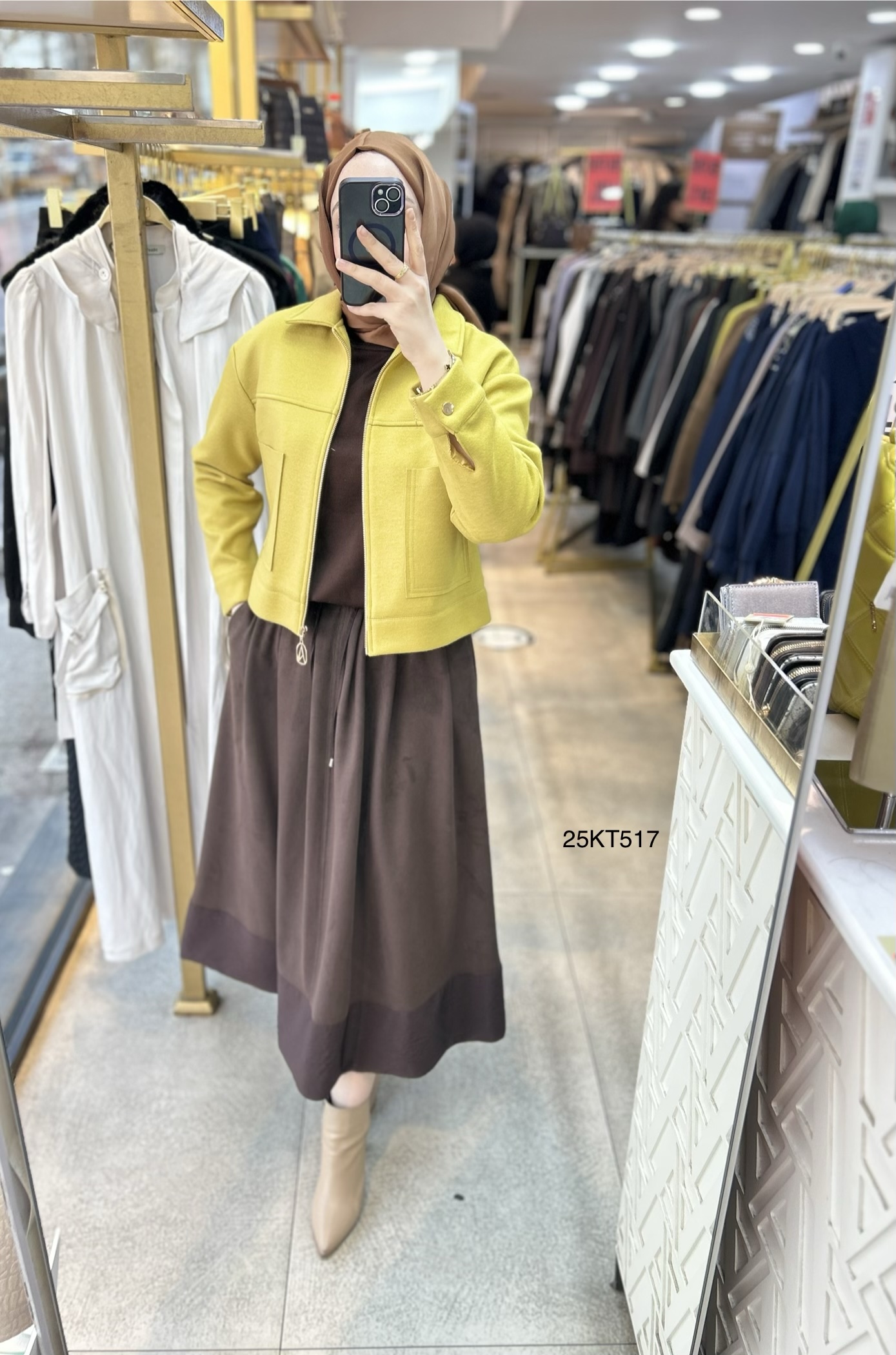 Armine Trend 25KT517 İki Cepli Kaşe Ceket - Görsel 23