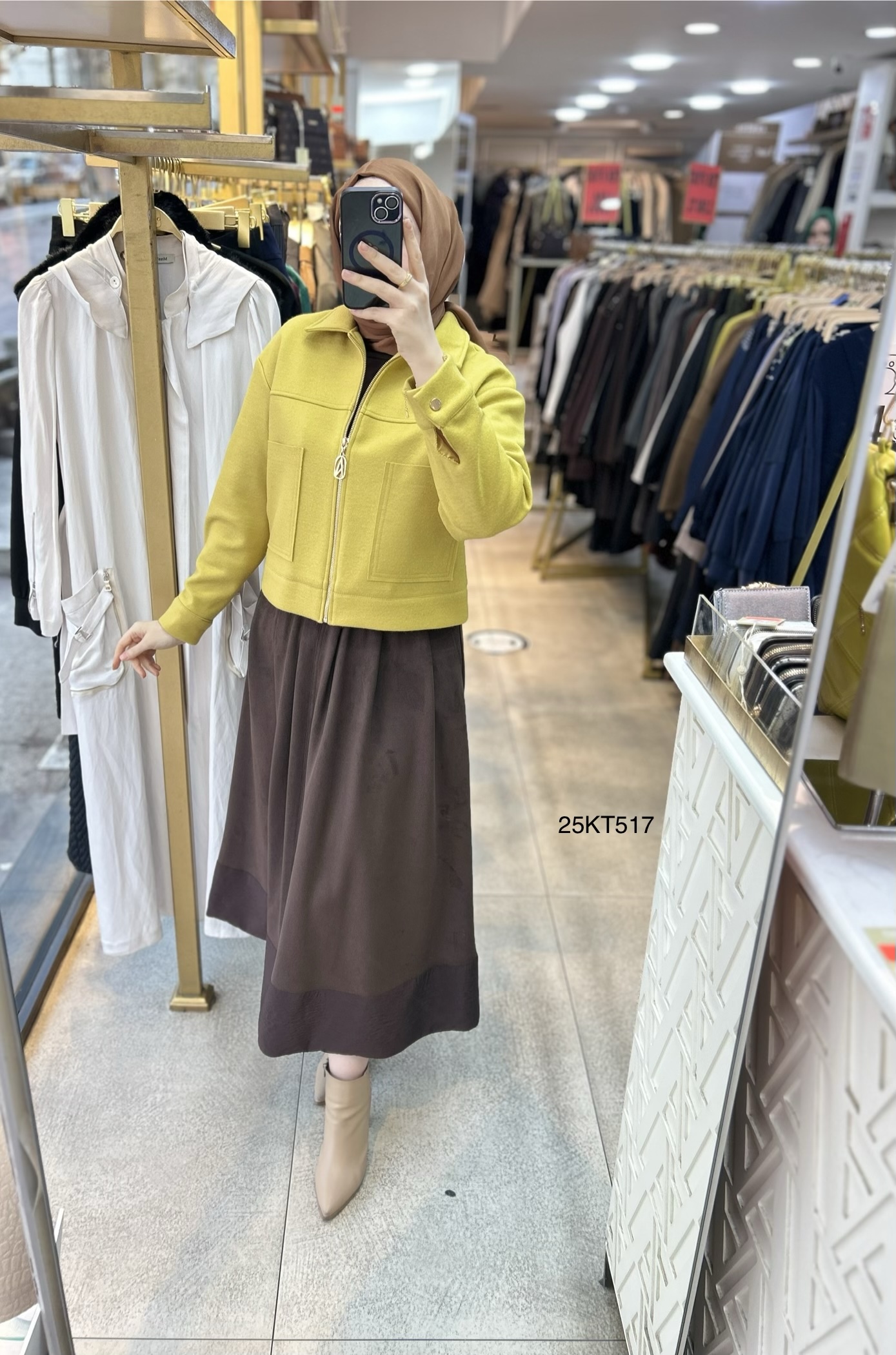Armine Trend 25KT517 İki Cepli Kaşe Ceket - Görsel 26