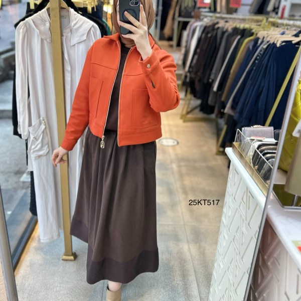 Armine Trend 25KT517 İki Cepli Kaşe Ceket - Görsel 33