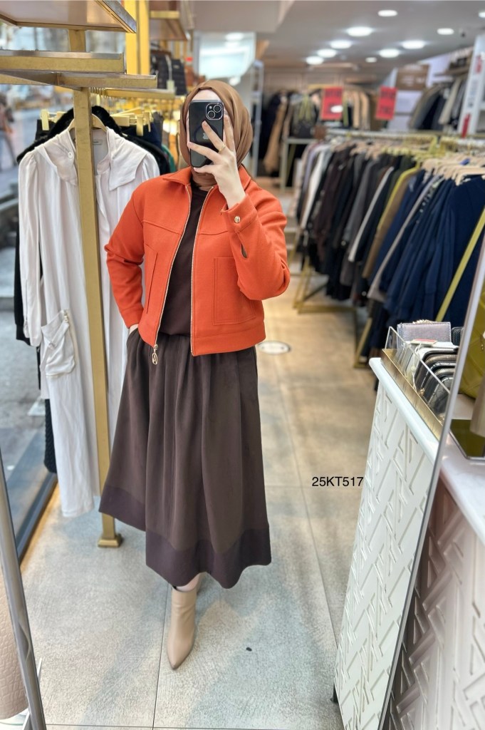 Armine Trend 25KT517 İki Cepli Kaşe Ceket