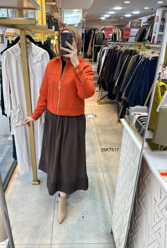 Armine Trend 25KT517 İki Cepli Kaşe Ceket
