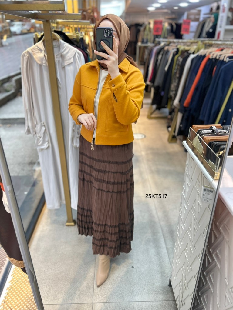 Armine Trend 25KT517 İki Cepli Kaşe Ceket