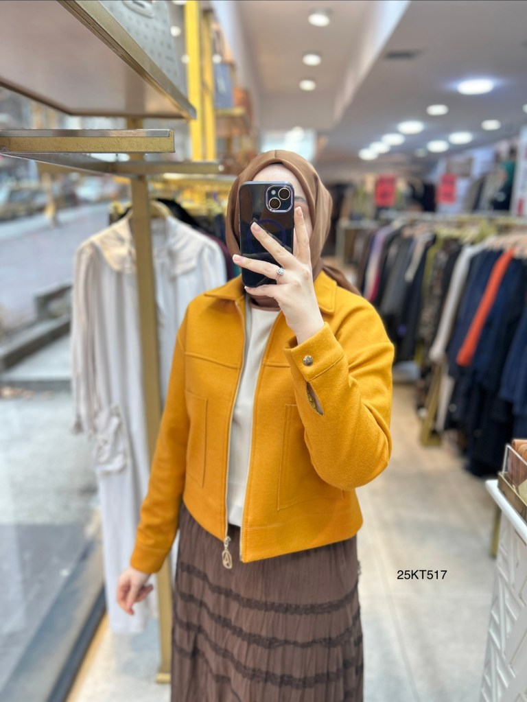 Armine Trend 25KT517 İki Cepli Kaşe Ceket