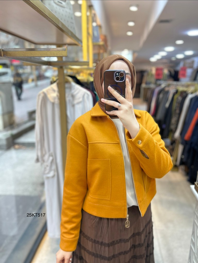 Armine Trend 25KT517 İki Cepli Kaşe Ceket