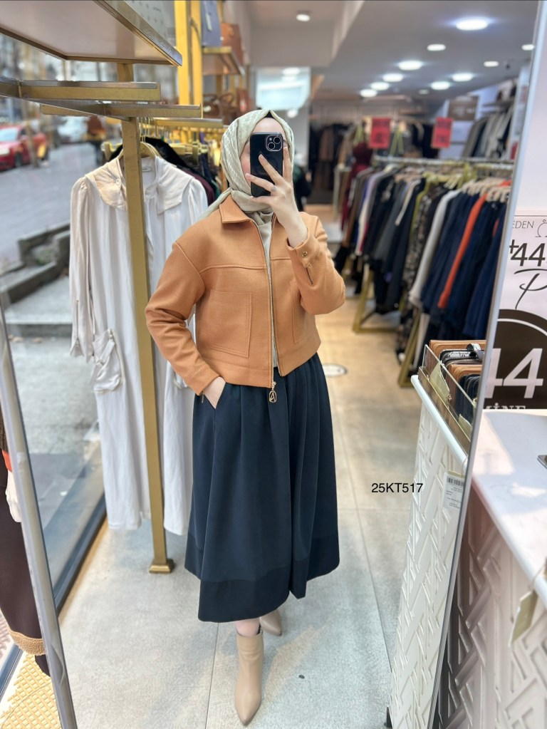 Armine Trend 25KT517 İki Cepli Kaşe Ceket