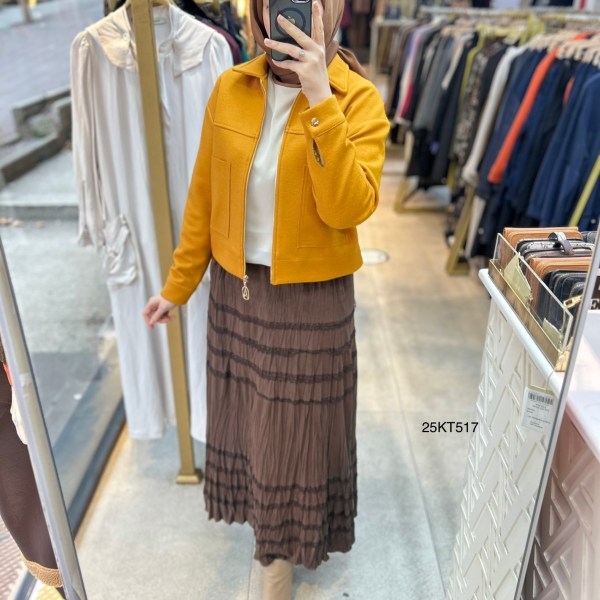 Armine Trend 25KT517 İki Cepli Kaşe Ceket - Görsel 39