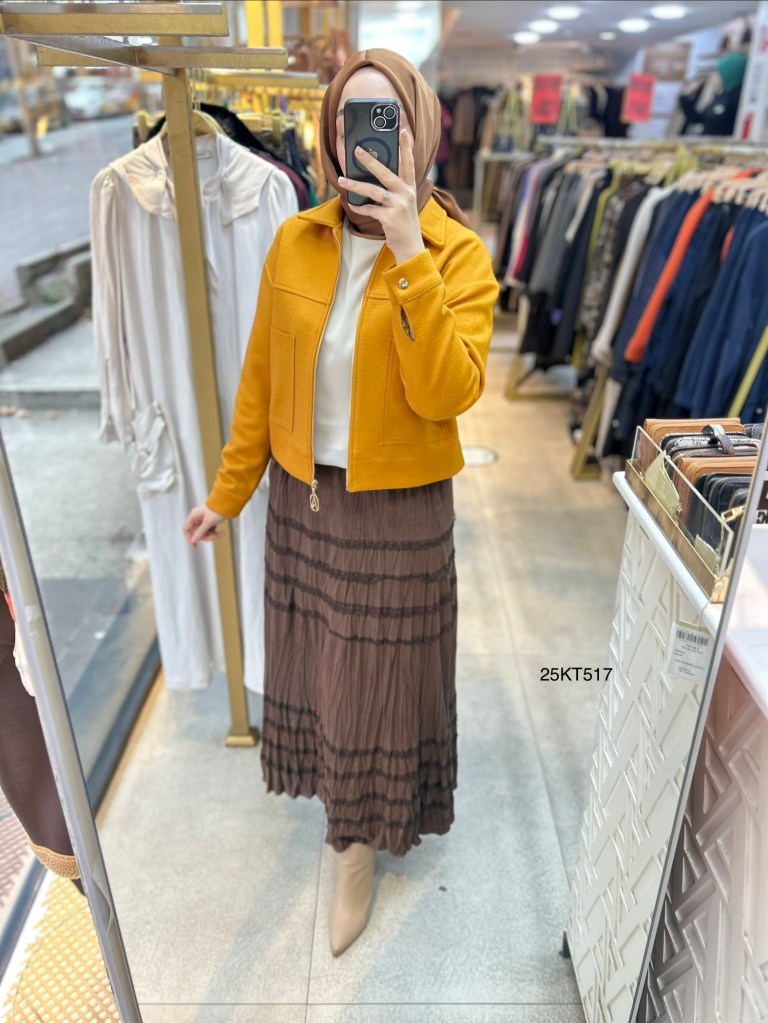 Armine Trend 25KT517 İki Cepli Kaşe Ceket