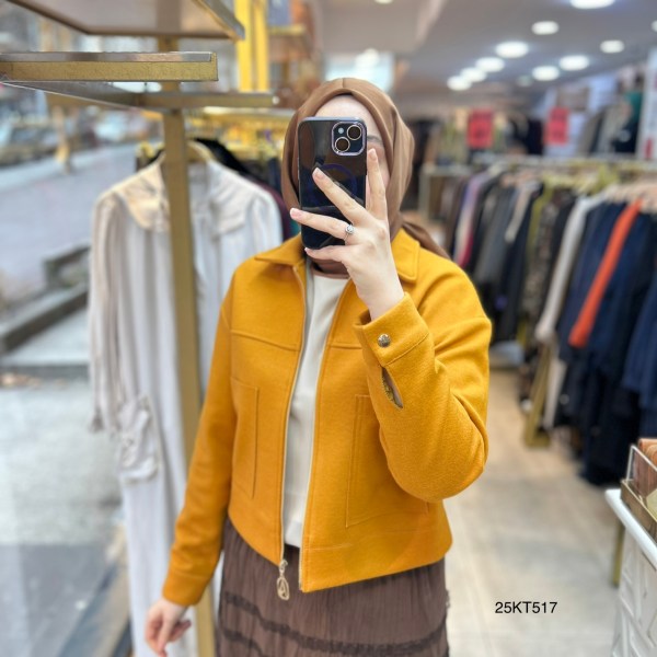 Armine Trend 25KT517 İki Cepli Kaşe Ceket - Görsel 41