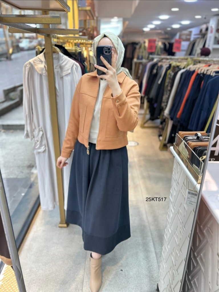 Armine Trend 25KT517 İki Cepli Kaşe Ceket