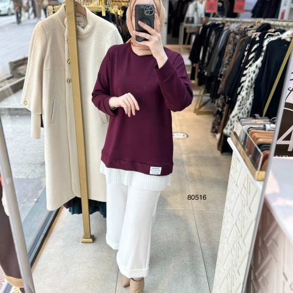 80516 Piliseli Spor Tunik - Görsel 2