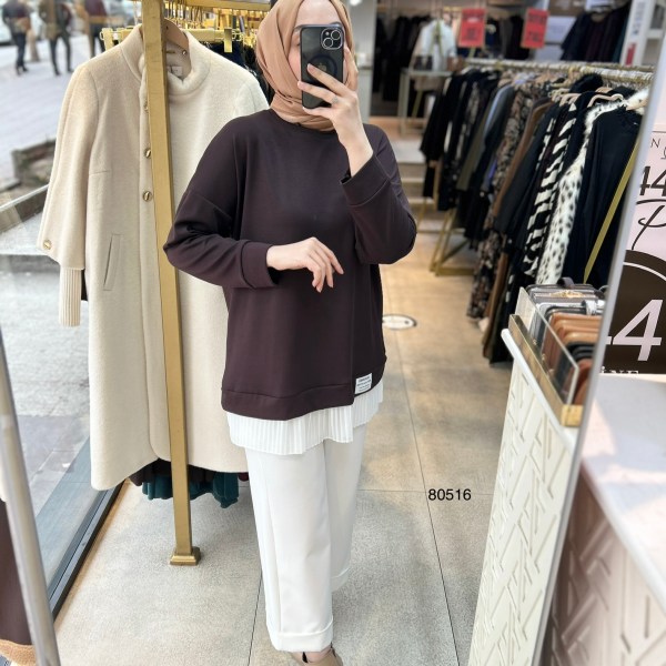 80516 Piliseli Spor Tunik - Görsel 5
