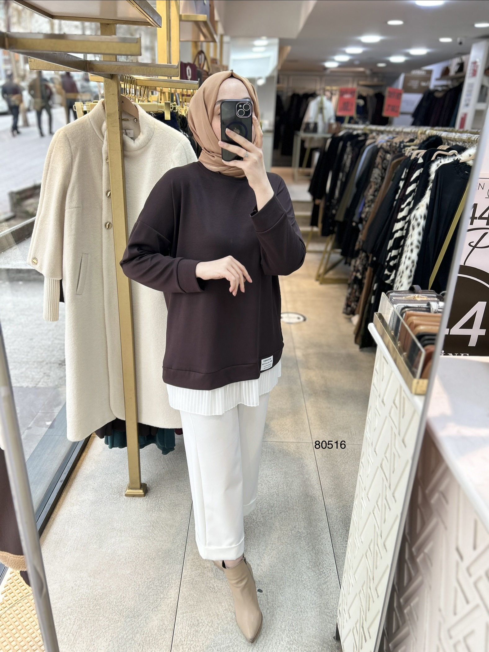 80516 Piliseli Spor Tunik - Görsel 5