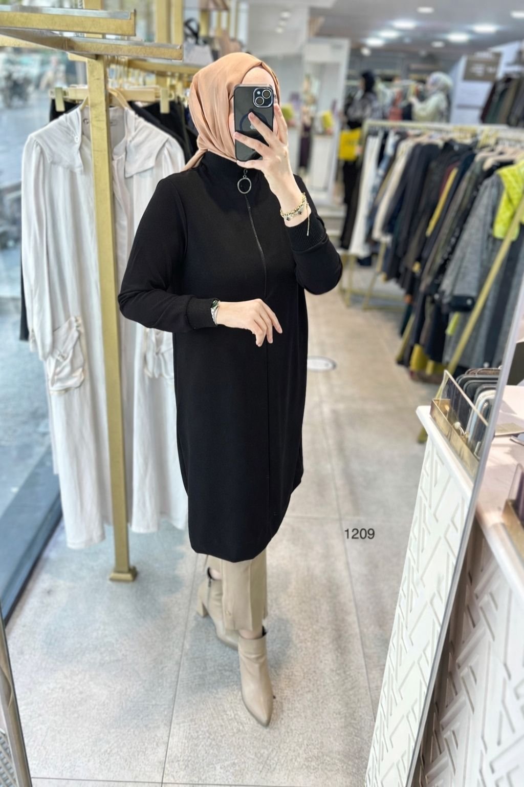1209 Ribanalı Fermuarlı Tunik - Görsel 30