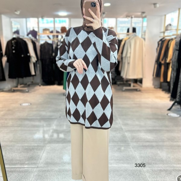 3305 Baklava Desen Triko - Görsel 18