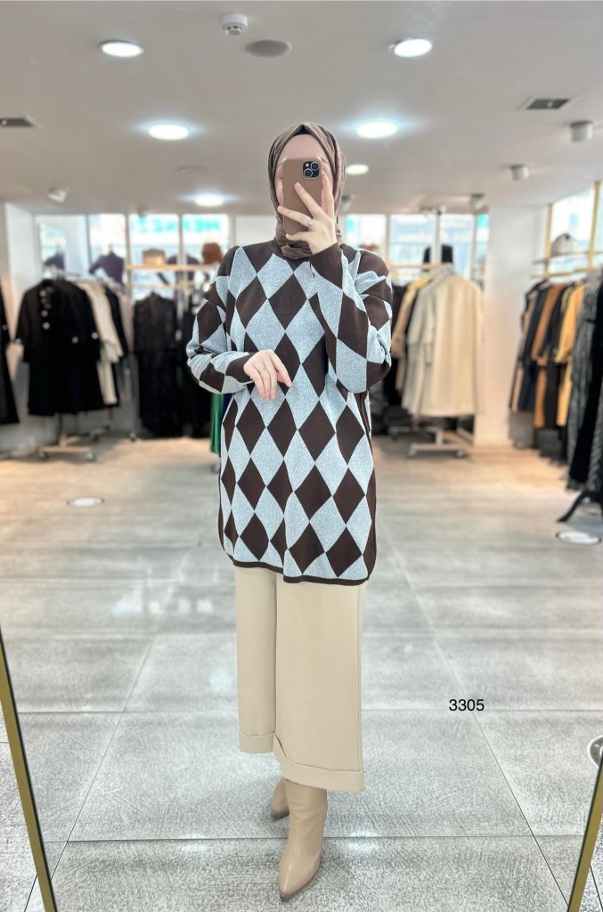 3305 Baklava Desen Triko