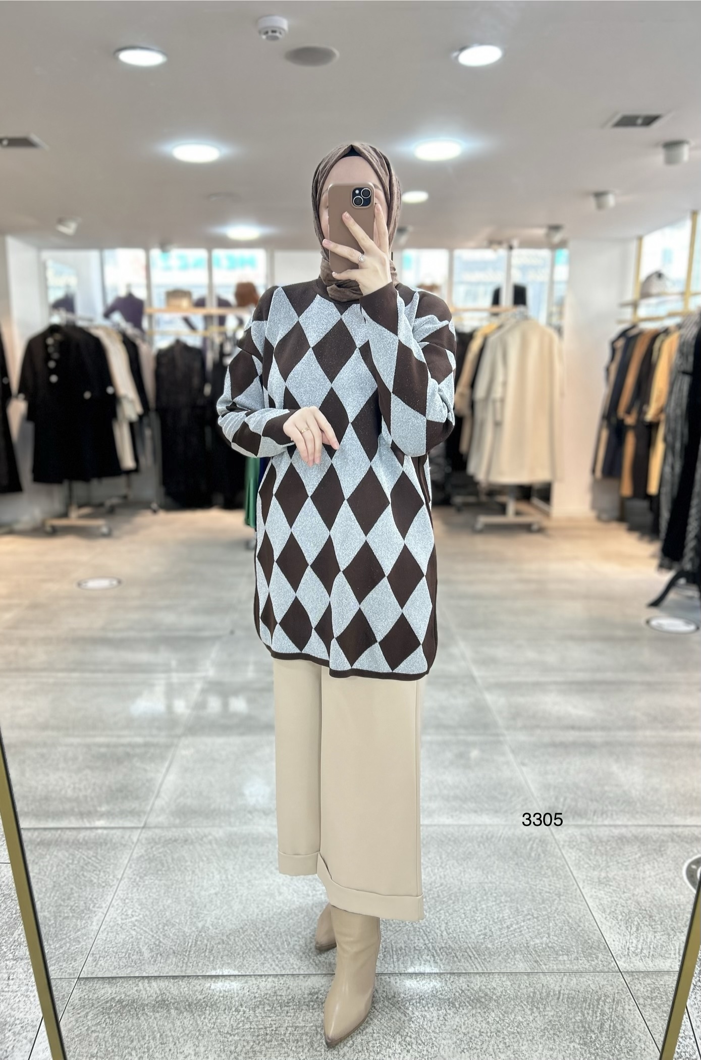 3305 Baklava Desen Triko - Görsel 18