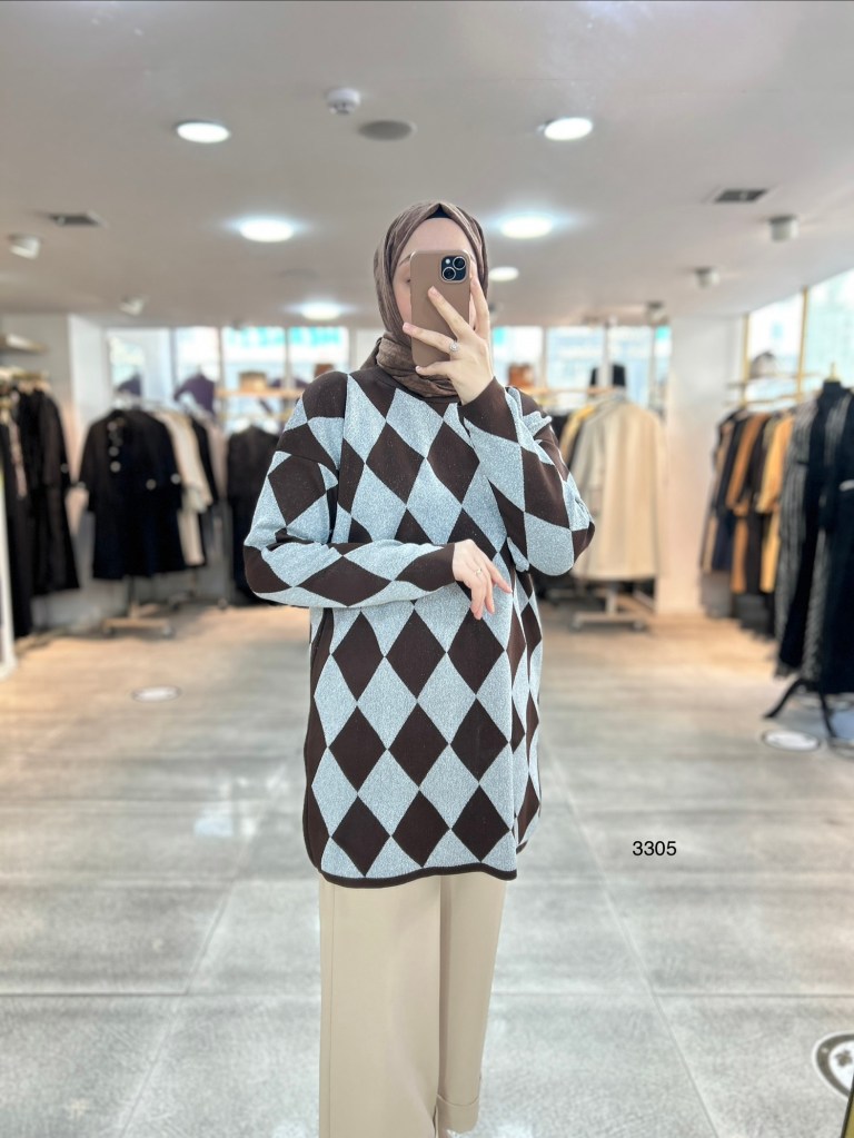 3305 Baklava Desen Triko