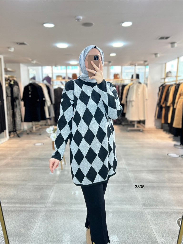 3305 Baklava Desen Triko