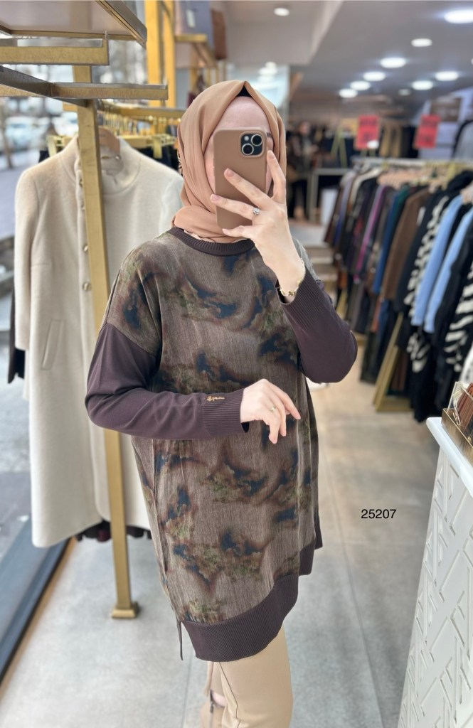 25207 İpek Kupra Tunik