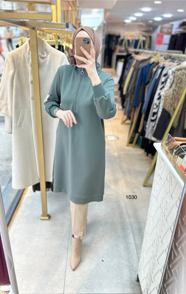 1030 Ribana Detaylı Tunik