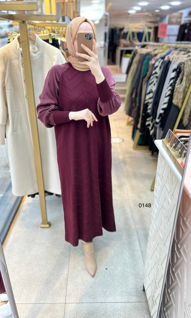 0148 Kolları Kupra Merserize Elbise