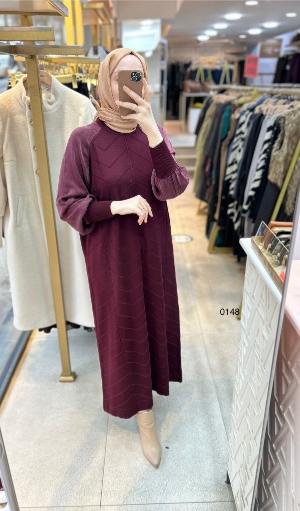 0148 Kolları Kupra Merserize Elbise