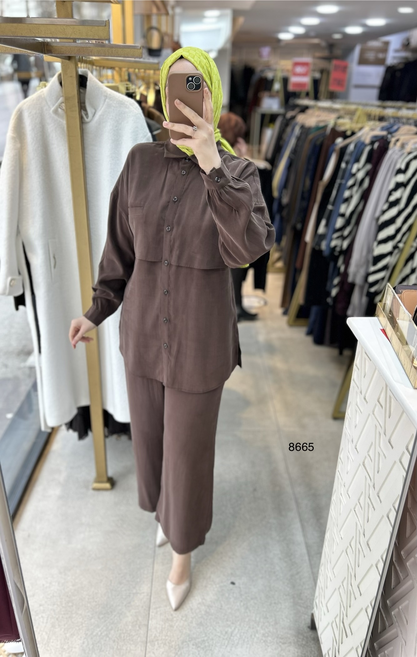 8665 Tencel Kumaş Takım - Görsel 18