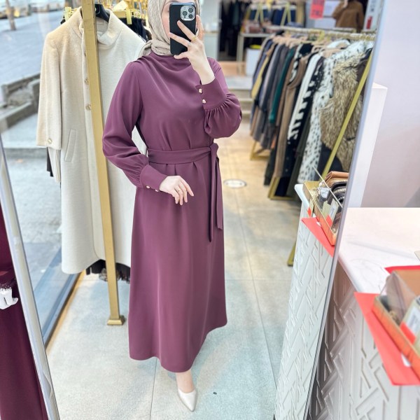 26YT904 Armine Trend Elbise - Görsel 10