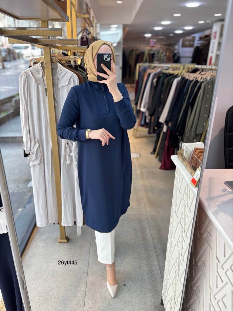 26YT445 Armine Trend Ribanalı Tunik