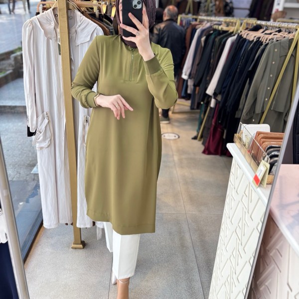 26YT445 Armine Trend Ribanalı Tunik - Görsel 26