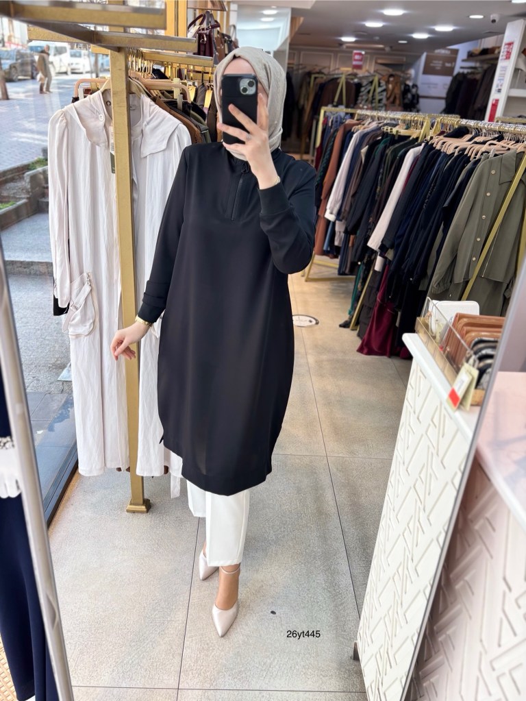 26YT445 Armine Trend Ribanalı Tunik