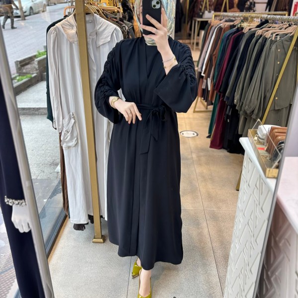8629 Belden Bağlamalı Elbise - Görsel 20