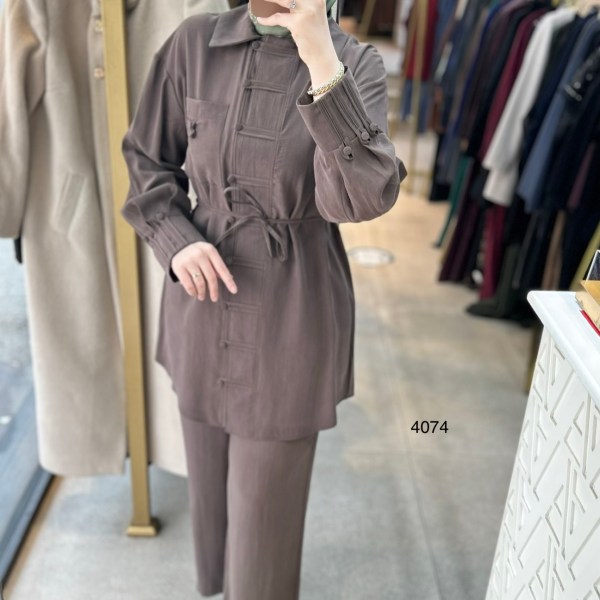 4074 Tencel Kumaş Takım - Görsel 16