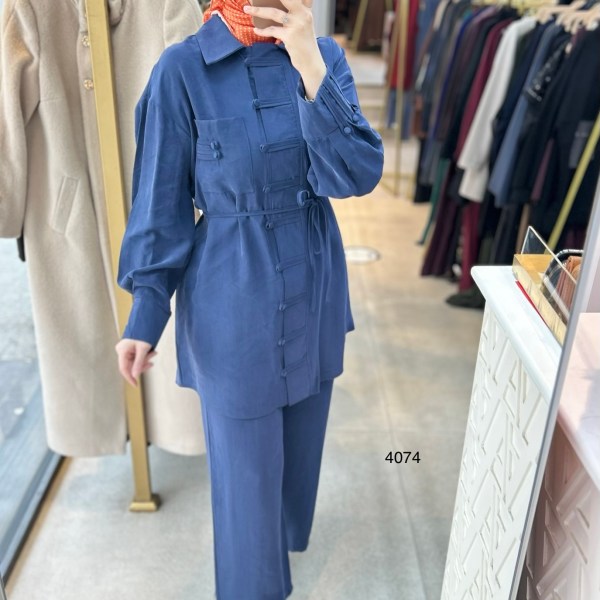 4074 Tencel Kumaş Takım - Görsel 10