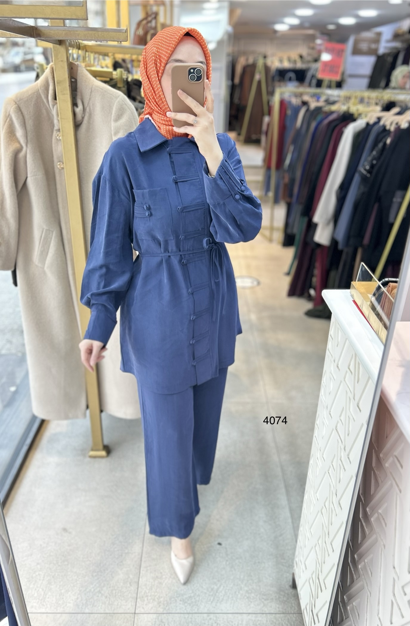 4074 Tencel Kumaş Takım - Görsel 10