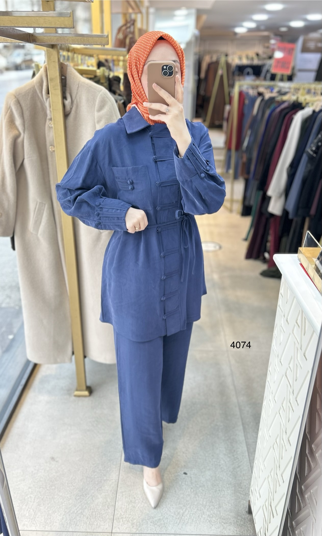 4074 Tencel Kumaş Takım - Görsel 9
